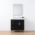 
                  
                    Sidney SLIM, 36" Teodor® Modern Matte Black Vanity, Right Sink Teodor Bathroom VanityCanada
                  
                