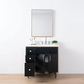 
                  
                    Sidney SLIM, 36" Teodor® Modern Matte Black Vanity, Right Sink Teodor Bathroom VanityCanada
                  
                
