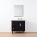 
                  
                    Sidney SLIM, 36" Teodor® Modern Matte Black Vanity, Right Sink Teodor Bathroom VanityCanada
                  
                