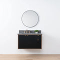 
                  
                    Sidney SLIM, 36" Teodor® Modern Wall Mount Matte Black Vanity, Left Sink Teodor Bathroom VanityCanada
                  
                