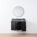 
                  
                    Sidney SLIM, 36" Teodor® Modern Wall Mount Matte Black Vanity, Left Sink Teodor Bathroom VanityCanada
                  
                
