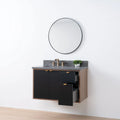 
                  
                    Sidney SLIM, 36" Teodor® Modern Wall Mount Matte Black Vanity, Left Sink Teodor Bathroom VanityCanada
                  
                