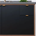 
                  
                    Sidney SLIM, 36" Teodor® Modern Wall Mount Matte Black Vanity, Left Sink Teodor Bathroom VanityCanada
                  
                