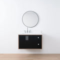 
                  
                    Sidney SLIM, 36" Teodor® Modern Wall Mount Matte Black Vanity, Left Sink Teodor Bathroom VanityCanada
                  
                