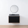 
                  
                    Sidney SLIM, 36" Teodor® Modern Wall Mount Matte Black Vanity, Left Sink Teodor Bathroom VanityCanada
                  
                
