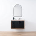 
                  
                    Sidney SLIM, 36" Teodor® Modern Wall Mount Matte Black Vanity, Right Sink Teodor Bathroom VanityCanada
                  
                