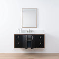 
                  
                    Sidney SLIM, 48" Teodor® Modern Wall Mount Matte Black Vanity Teodor Bathroom VanityCanada
                  
                
