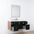 
                  
                    Sidney SLIM, 48" Teodor® Modern Wall Mount Matte Black Vanity Teodor Bathroom VanityCanada
                  
                