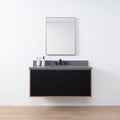 
                  
                    Sidney SLIM, 48" Teodor® Modern Wall Mount Matte Black Vanity Teodor Bathroom VanityCanada
                  
                