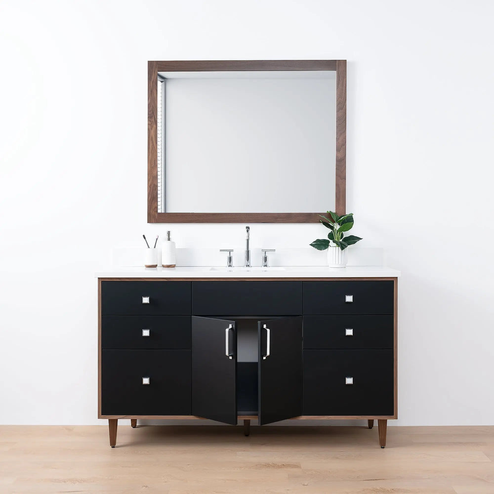
                  
                    Sidney SLIM, 60" Teodor® Modern Matte Black Vanity Teodor Bathroom VanityCanada
                  
                