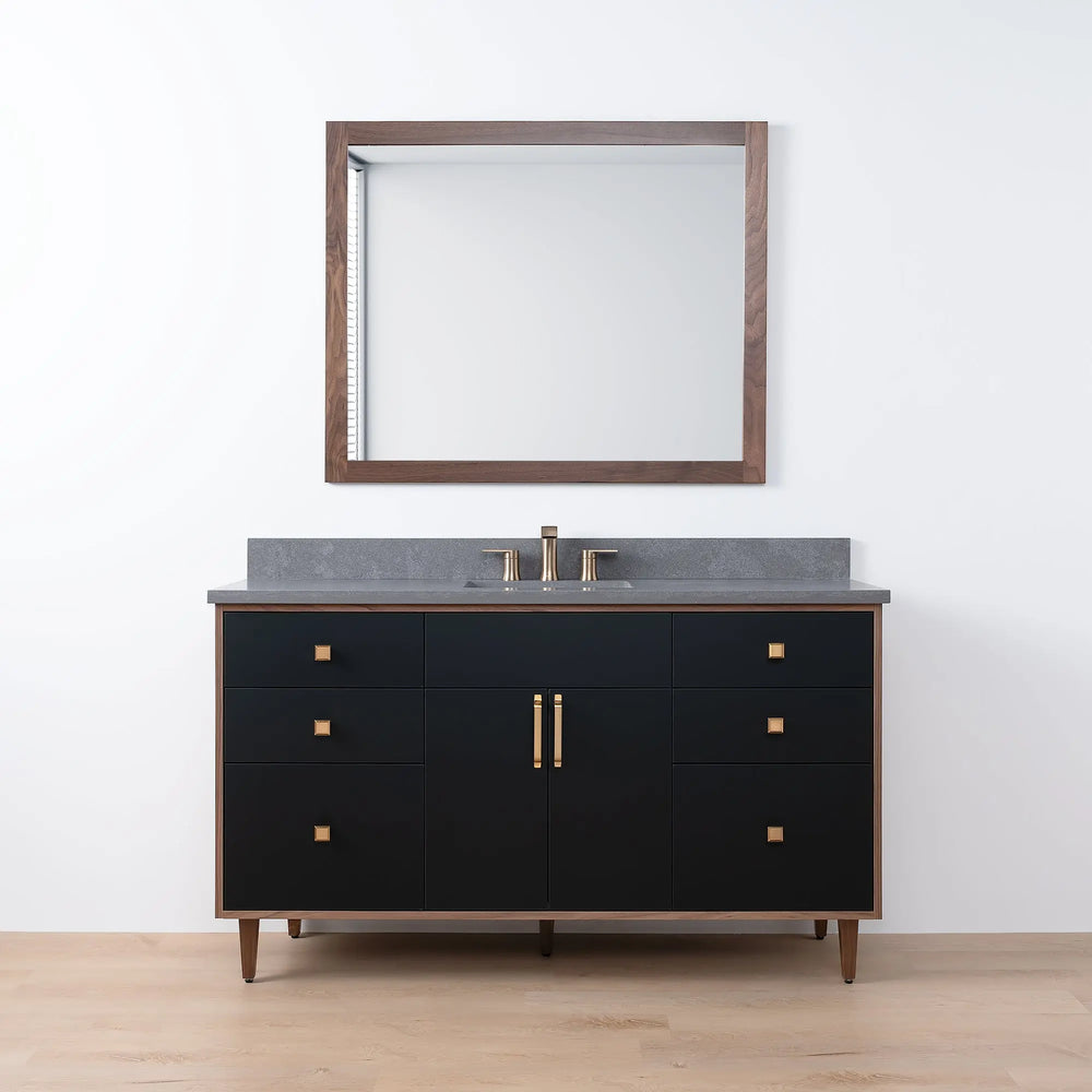 
                  
                    Sidney SLIM, 60" Teodor® Modern Matte Black Vanity Teodor Bathroom VanityCanada
                  
                