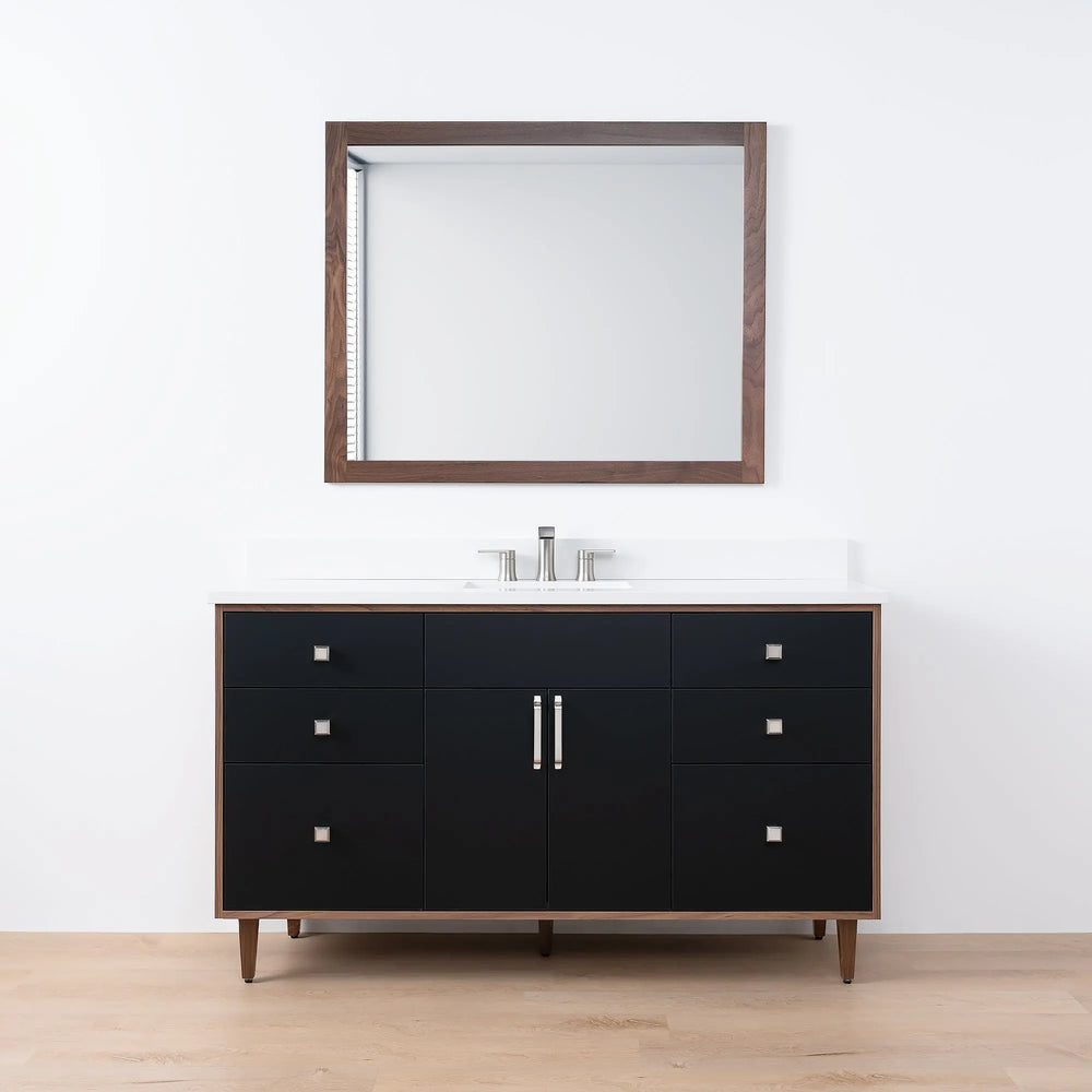 
                  
                    Sidney SLIM, 60" Teodor® Modern Matte Black Vanity Teodor Bathroom VanityCanada
                  
                