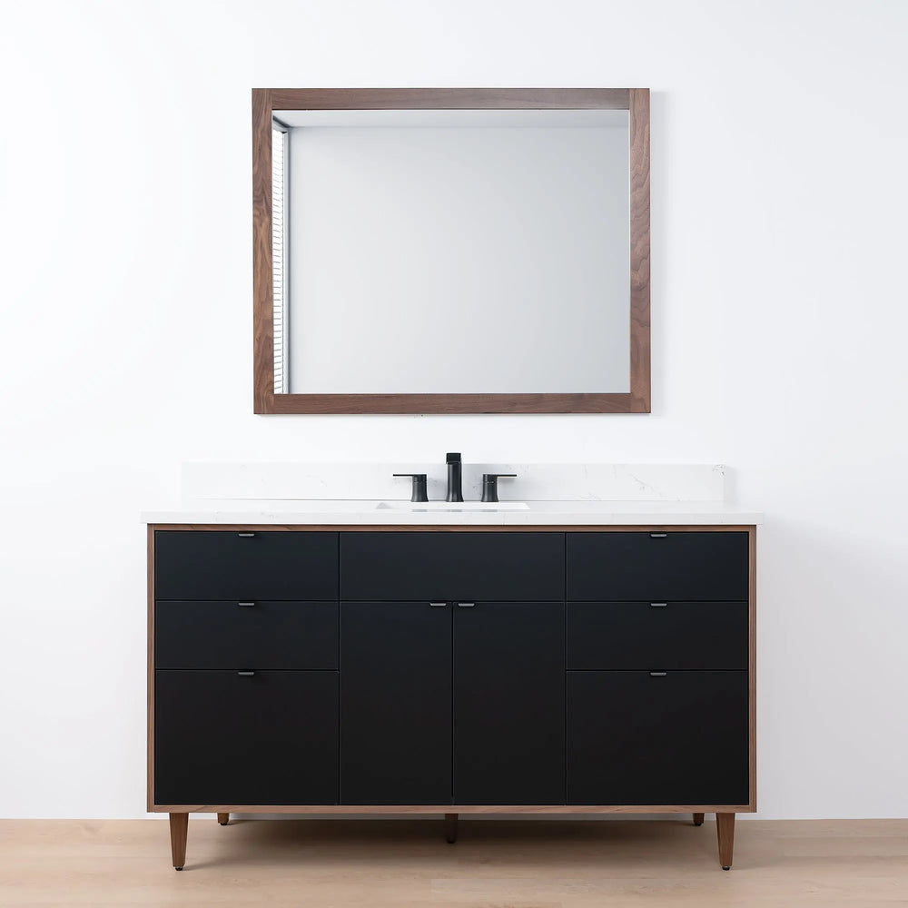 
                  
                    Sidney SLIM, 60" Teodor® Modern Matte Black Vanity Teodor Bathroom VanityCanada
                  
                