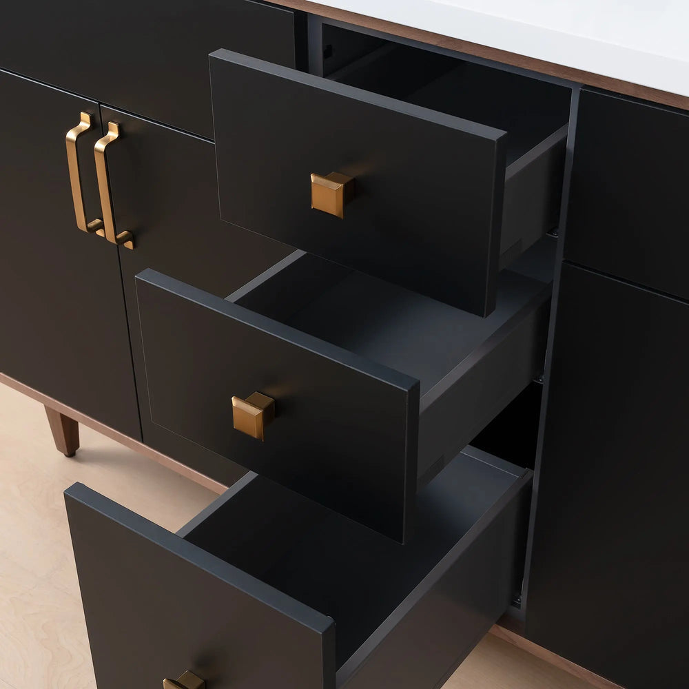 
                  
                    Sidney SLIM, 60" Teodor® Modern Matte Black Vanity, Double Sink Teodor Bathroom VanityCanada
                  
                