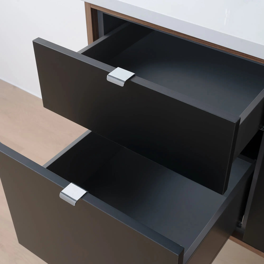 
                  
                    Sidney SLIM, 60" Teodor® Modern Wall Mount Matte Black Vanity Teodor Bathroom VanityCanada
                  
                