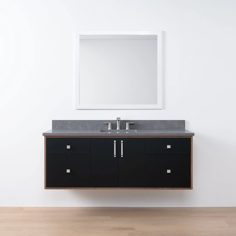 
                  
                    Sidney SLIM, 60" Teodor® Modern Wall Mount Matte Black Vanity Teodor Bathroom VanityCanada
                  
                