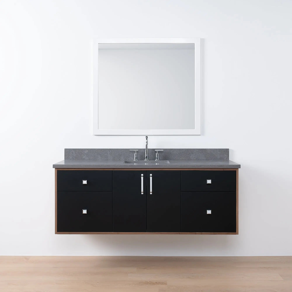 
                  
                    Sidney SLIM, 60" Teodor® Modern Wall Mount Matte Black Vanity Teodor Bathroom VanityCanada
                  
                