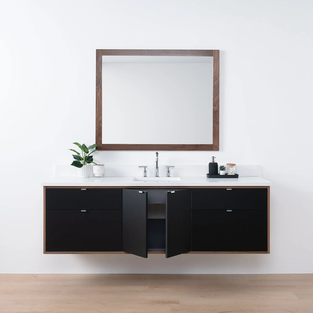 
                  
                    Sidney SLIM, 72" Teodor® Modern Wall Mount Matte Black Vanity Teodor Bathroom VanityCanada
                  
                