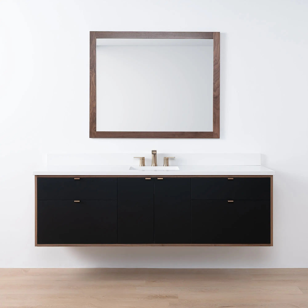 
                  
                    Sidney SLIM, 72" Teodor® Modern Wall Mount Matte Black Vanity Teodor Bathroom VanityCanada
                  
                