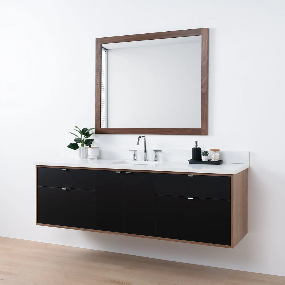 
                  
                    Sidney SLIM, 72" Teodor® Modern Wall Mount Matte Black Vanity Teodor Bathroom VanityCanada
                  
                