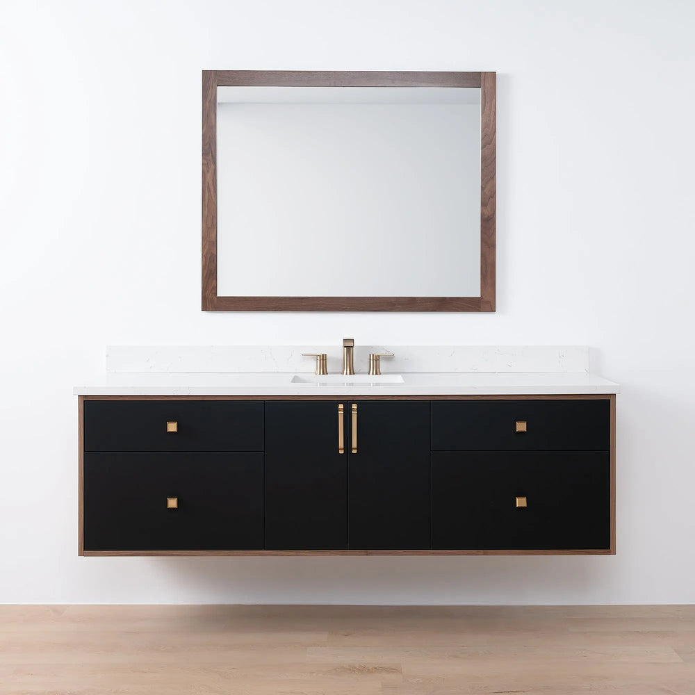 
                  
                    Sidney SLIM, 72" Teodor® Modern Wall Mount Matte Black Vanity Teodor Bathroom VanityCanada
                  
                