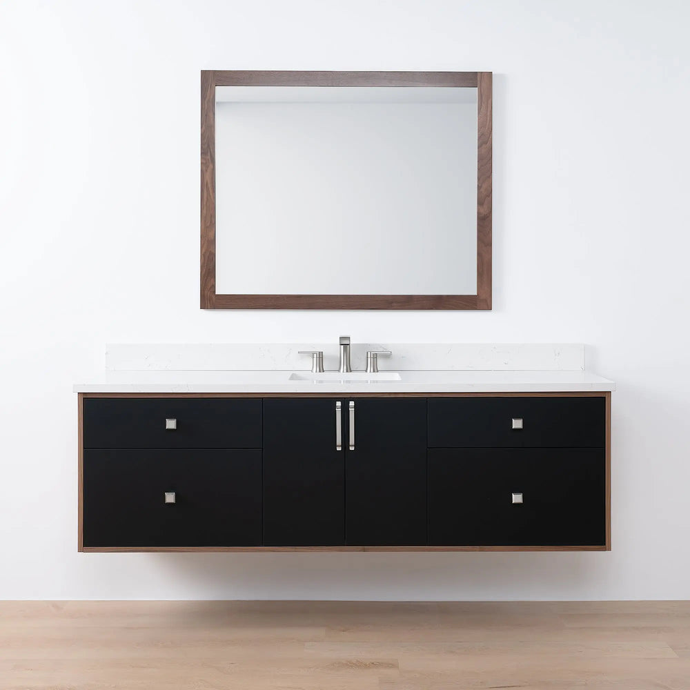 
                  
                    Sidney SLIM, 72" Teodor® Modern Wall Mount Matte Black Vanity Teodor Bathroom VanityCanada
                  
                