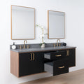 
                  
                    Sidney SLIM, 72" Teodor® Modern Wall Mount Matte Black Vanity, Double Sink Teodor Bathroom VanityCanada
                  
                