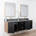 
                  
                    Sidney SLIM, 72" Teodor® Modern Wall Mount Matte Black Vanity, Double Sink Teodor Bathroom VanityCanada
                  
                