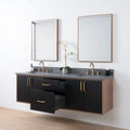 
                  
                    Sidney SLIM, 72" Teodor® Modern Wall Mount Matte Black Vanity, Double Sink Teodor Bathroom VanityCanada
                  
                