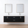 
                  
                    Sidney SLIM, 72" Teodor® Modern Wall Mount Matte Black Vanity, Double Sink Teodor Bathroom VanityCanada
                  
                