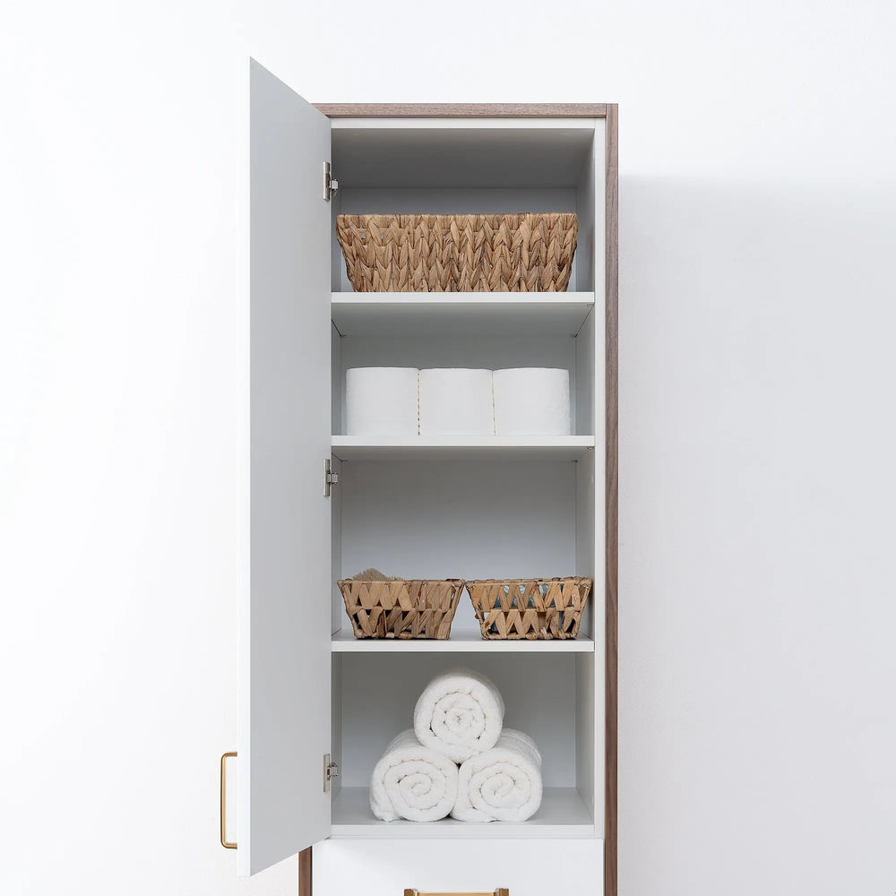 
                  
                    Sidney, Teodor® Gloss White Linen Cabinet Teodor Bathroom VanityCanada
                  
                