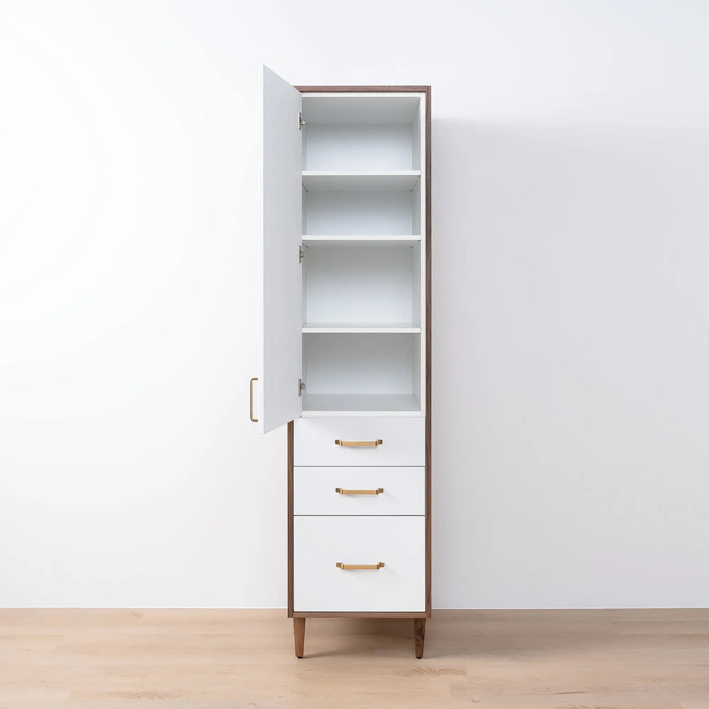 
                  
                    Sidney, Teodor® Gloss White Linen Cabinet Teodor Bathroom VanityCanada
                  
                