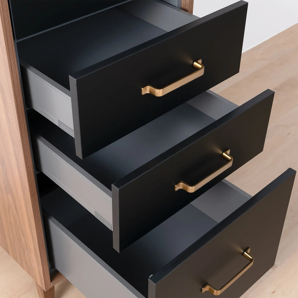
                  
                    Sidney, Teodor® Matte Black Linen Cabinet Teodor Bathroom VanityCanada
                  
                