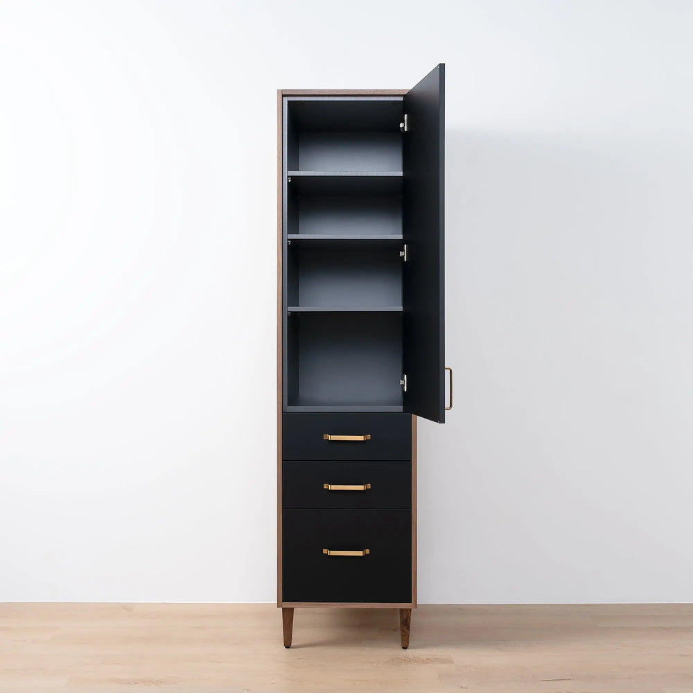
                  
                    Sidney, Teodor® Matte Black Linen Cabinet Teodor Bathroom VanityCanada
                  
                