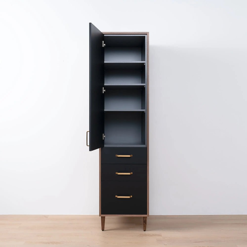 
                  
                    Sidney, Teodor® Matte Black Linen Cabinet Teodor Bathroom VanityCanada
                  
                