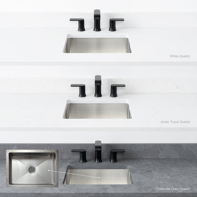 Austin 36", Teodor® Modern Wall Mount Gloss White Vanity, Left Sink
