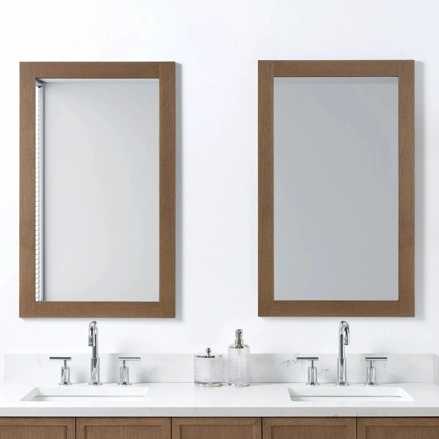 Teodor®, 22" Mid Century Oak Mirror Teodor Bathroom VanityCanada