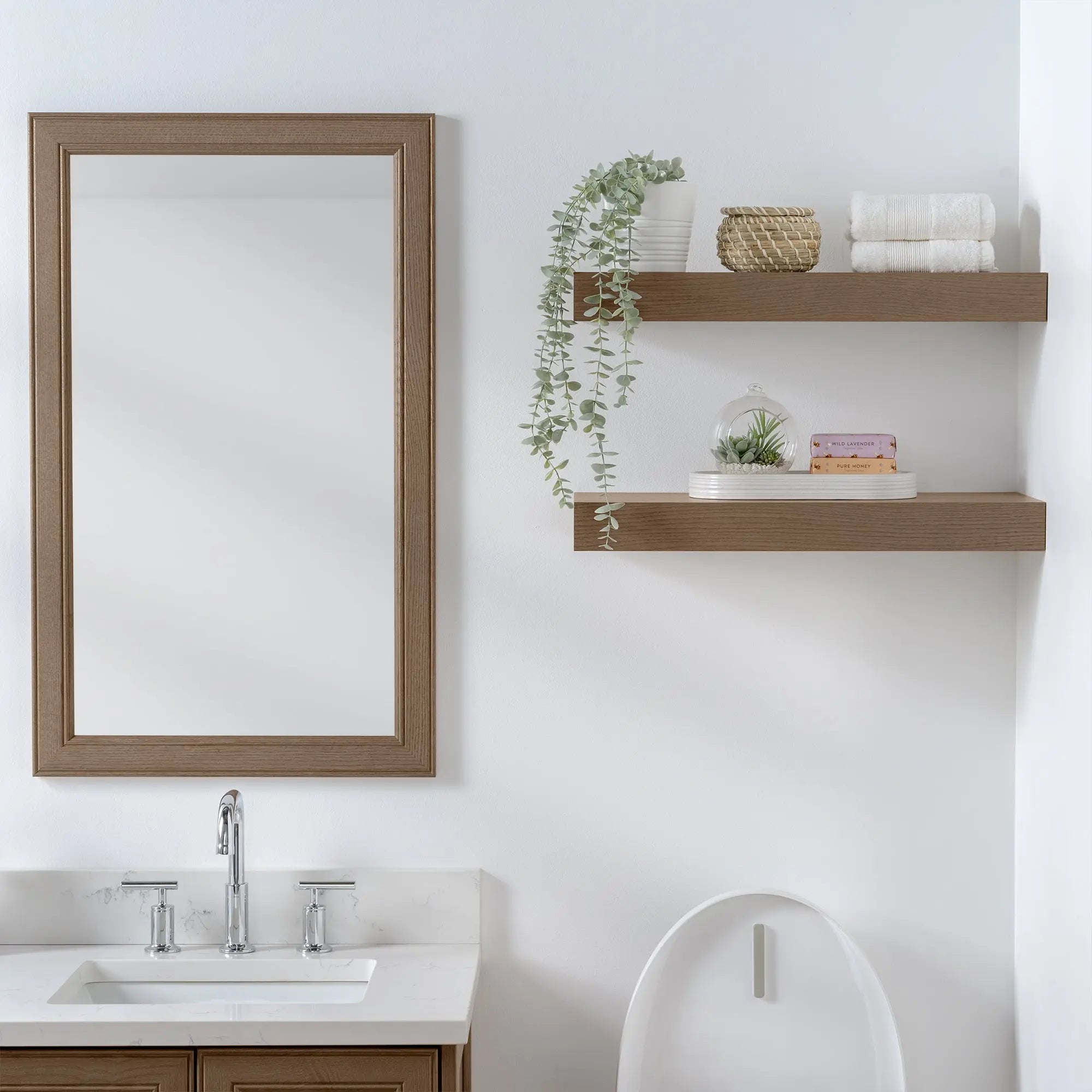 Teodor®, Almond Coast Floating Shelf Teodor Bathroom VanityCanada