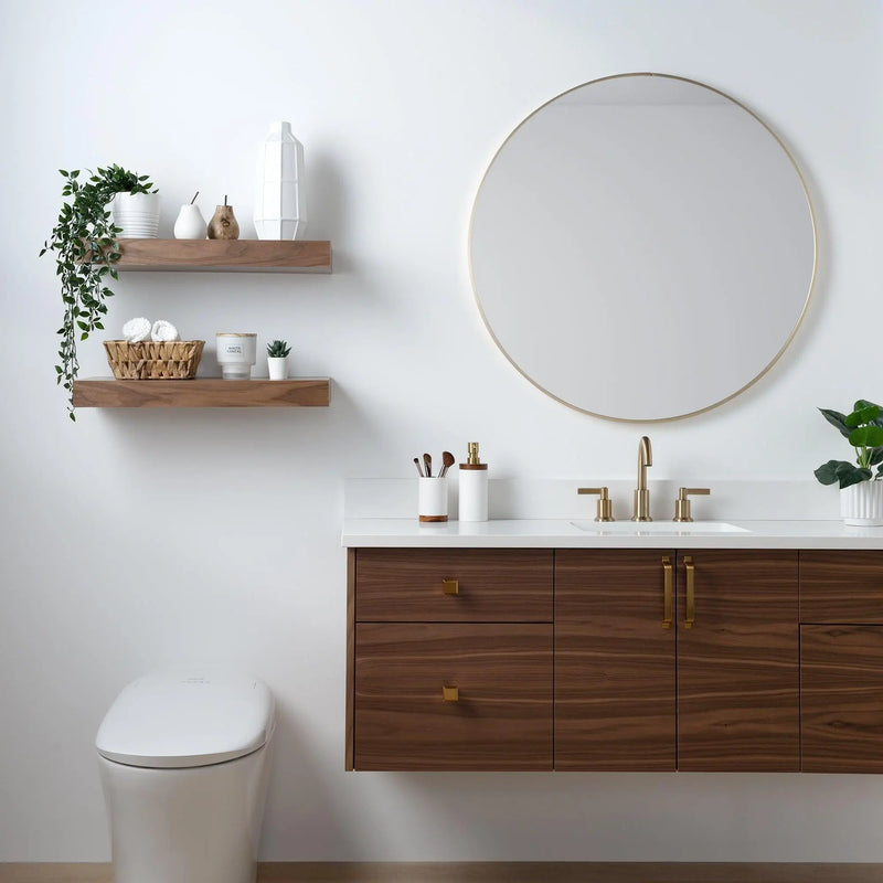 Teodor®, American Black Walnut Floating Shelf Teodor Bathroom VanityCanada