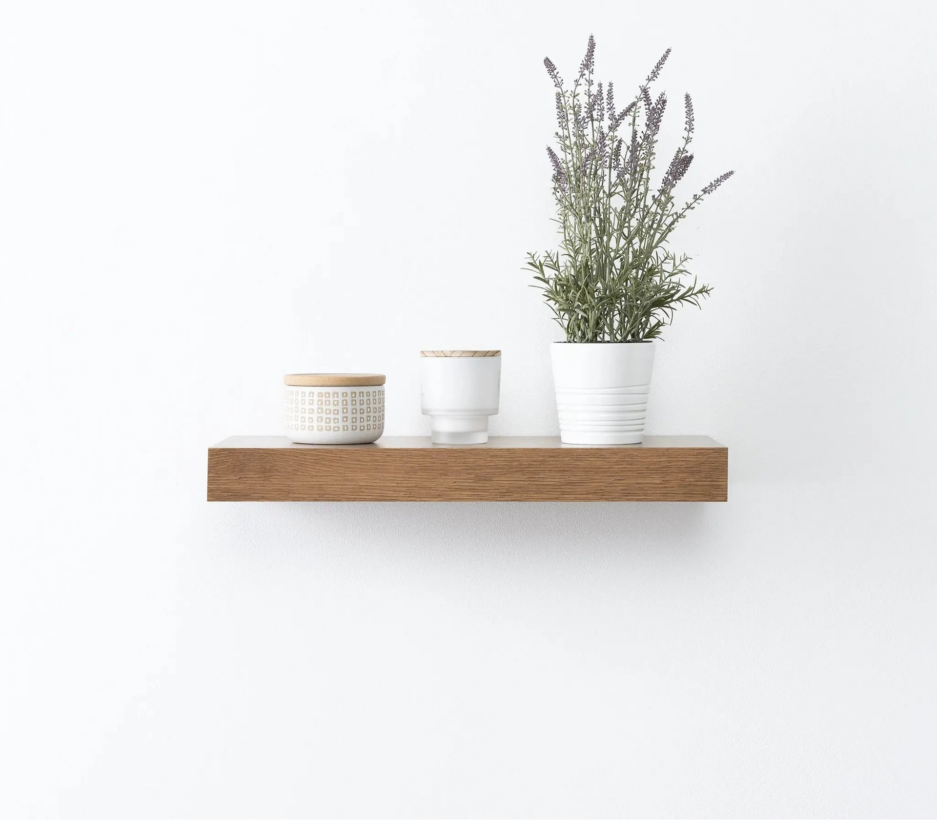 Mid Century Oak Floating Shelf - Teodor Vanities – Teodor Vanities