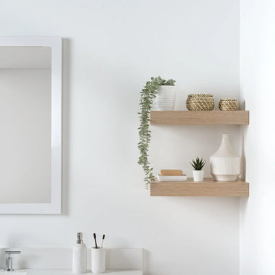Teodor®, White Oak Floating Shelf Teodor Bathroom VanityCanada