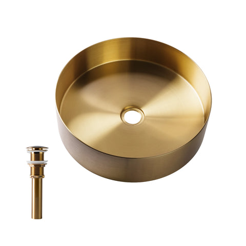 Round Stainless Steel Vessel Sink