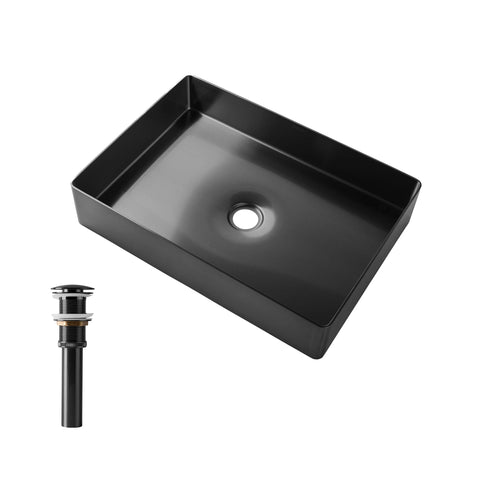 Rectangular Stainless Steel Vessel Sink