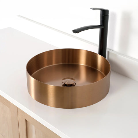 Round Stainless Steel Vessel Sink