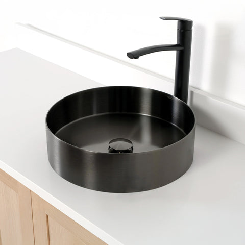 Round Stainless Steel Vessel Sink