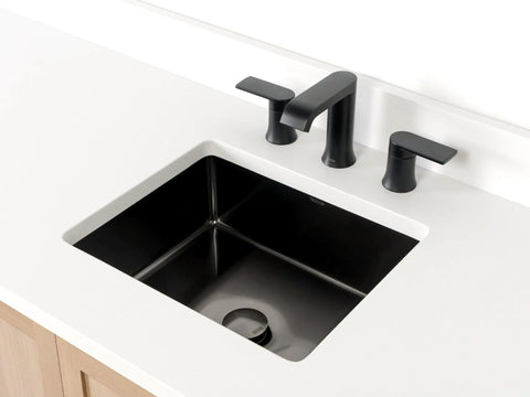 SLIM Rectangular Stainless Steel Undermount Sink Teodor Extra Bathroom Vanity Canada