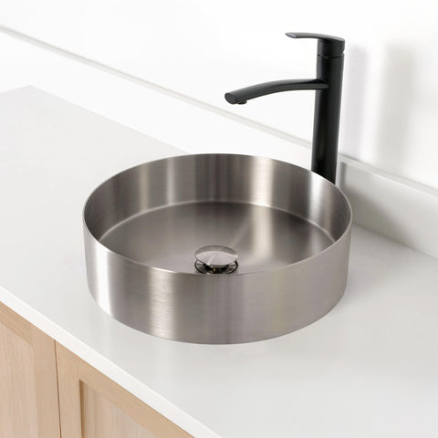 Round Stainless Steel Vessel Sink