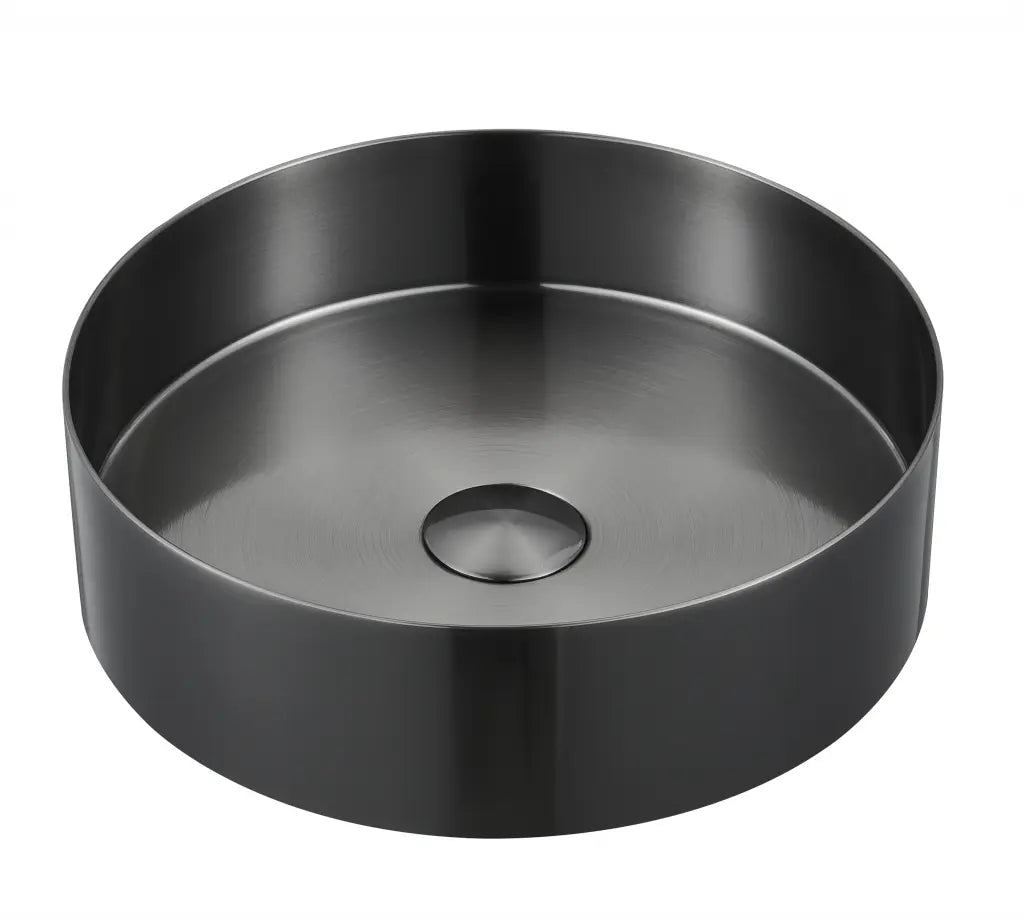 Round Stainless Steel Vessel Sink Teodor Extra Bathroom Vanity Canada
