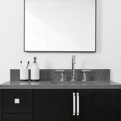Cape Breton 36", Teodor® Blackened Oak Vanity, Right Sink