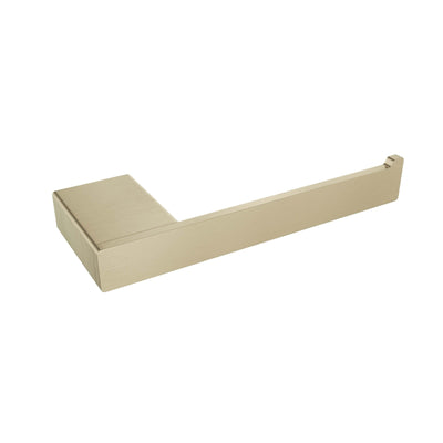 Cinder Toilet Paper Holder (LH Post), Light Brushed Gold, Volkano Series - The Vanity Store Canada